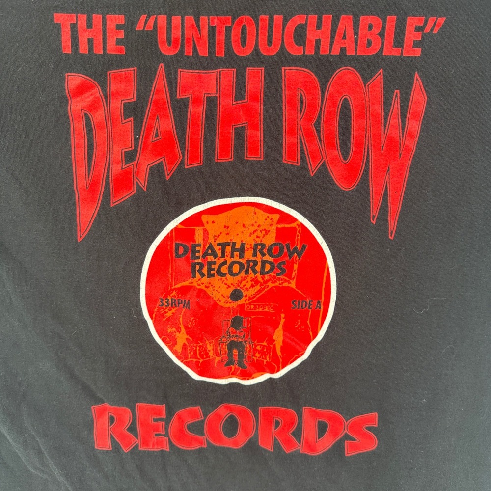 Death Row Records The Untouchable Graphic T-Shirt Black Mens XL Short Sleeve